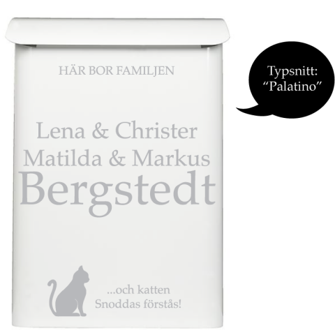 Brevlåda Dekor