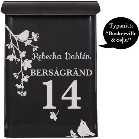 Brevlåda Dekor