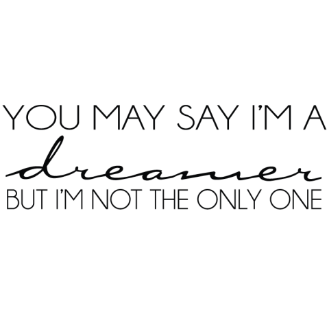 Väggtext Dreamer