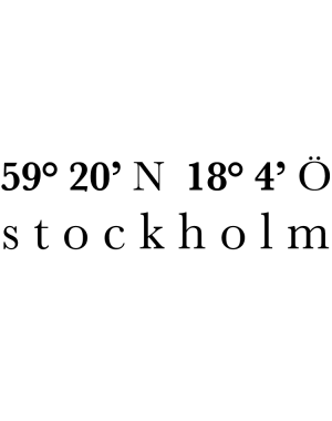 Väggtext Koordinater