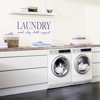 Väggtext Laundry