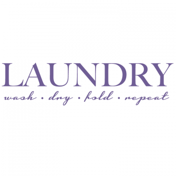 Väggtext Laundry