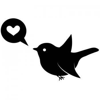 Väggdekor Lovebird 