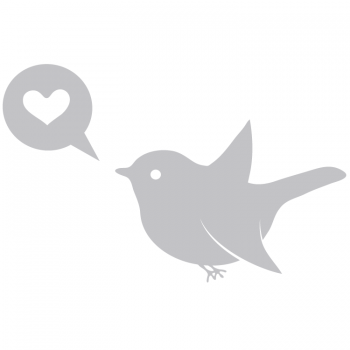 Väggdekor Lovebird 