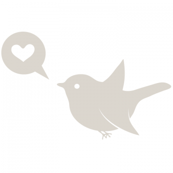 Väggdekor Lovebird 