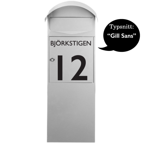 Brevlåda Dekor