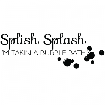 Väggtext Splish Splash