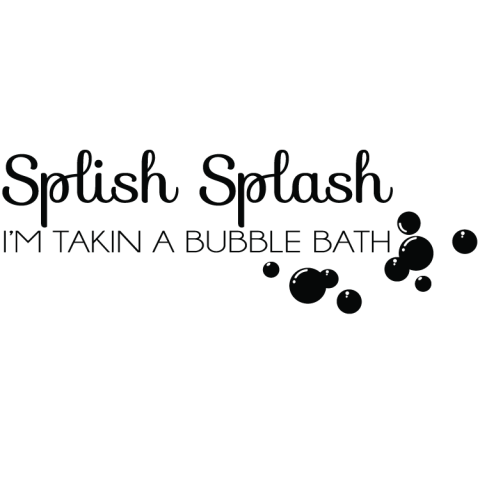Väggtext Splish Splash