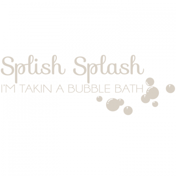 Väggtext Splish Splash