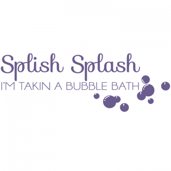 Väggtext Splish Splash