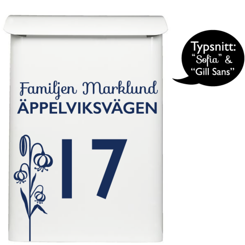 Brevlåda Dekor