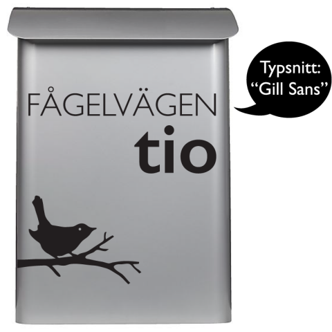 Brevlåda Dekor