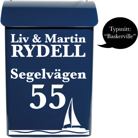 Brevlåda Dekor