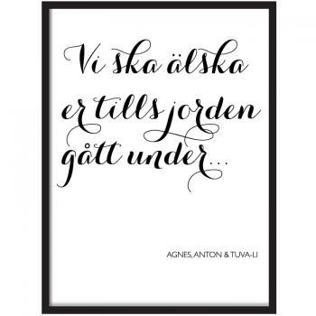 Din egen texttavla