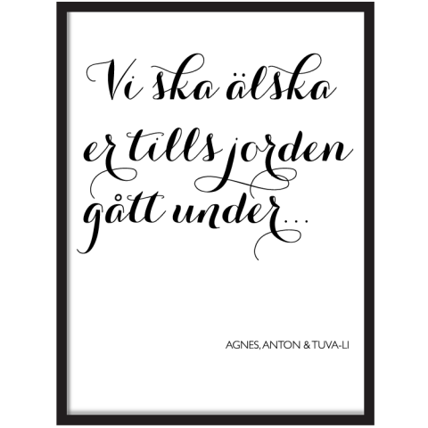 Din egen texttavla