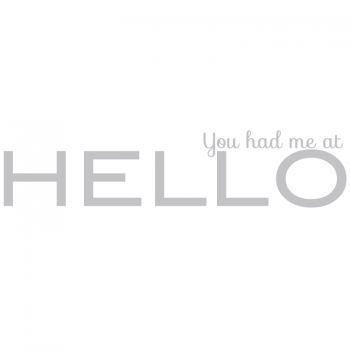 Väggtext You had me at hello