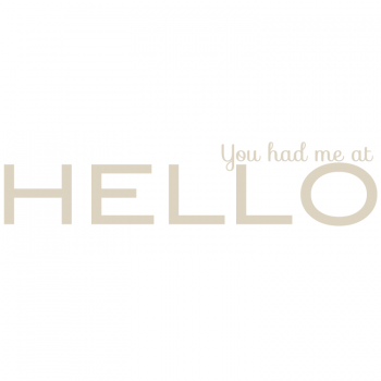 Väggtext You had me at hello