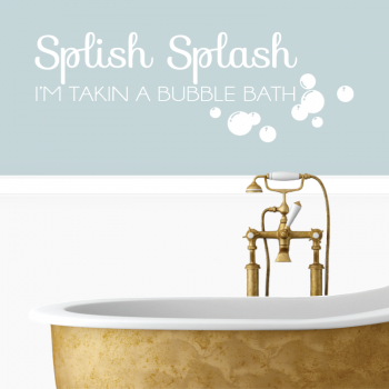 Väggtext Splish Splash