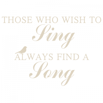 Väggtext Find a Song 