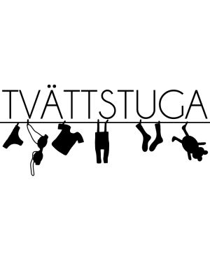 Väggdekor Tvättstuga