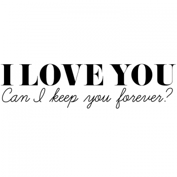Väggtext I Love You