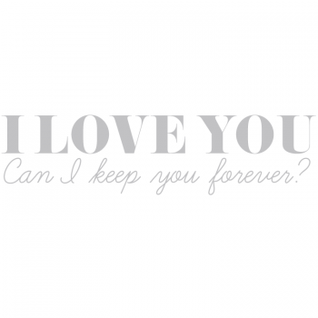 Väggtext I Love You