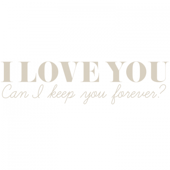 Väggtext I Love You
