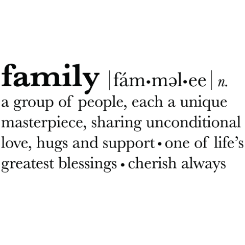 Väggtext Family