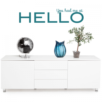 Väggtext You had me at hello