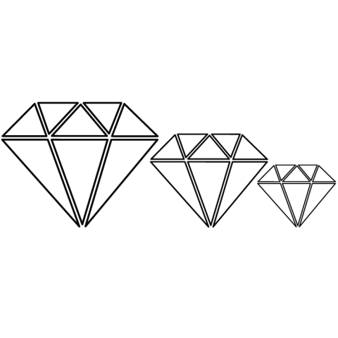 Väggdekor Diamanter