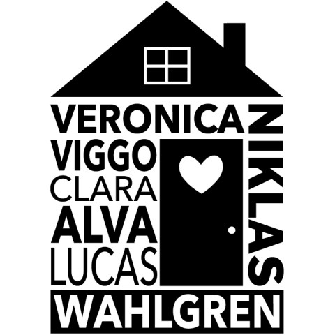 Väggdekor Our House