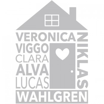 Väggdekor Our House