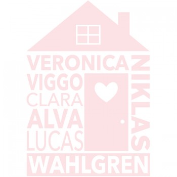 Väggdekor Our House