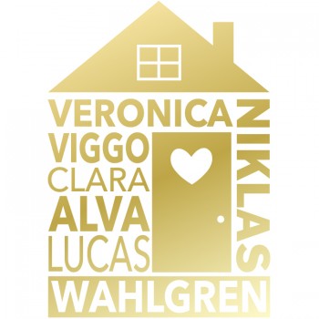Väggdekor Our House