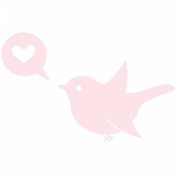 Väggdekor Lovebird 