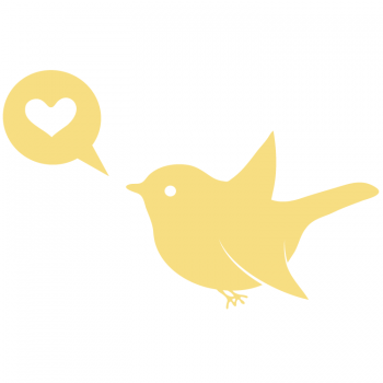 Väggdekor Lovebird 
