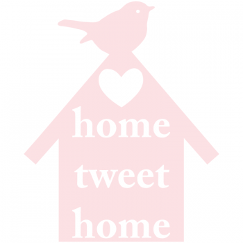 Väggdekor Home tweet Home