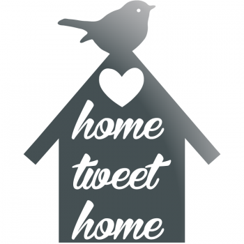 Väggdekor Home tweet Home