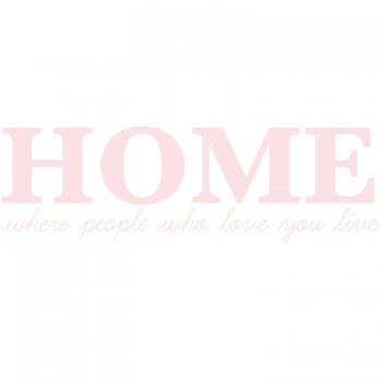 Väggtext HOME 