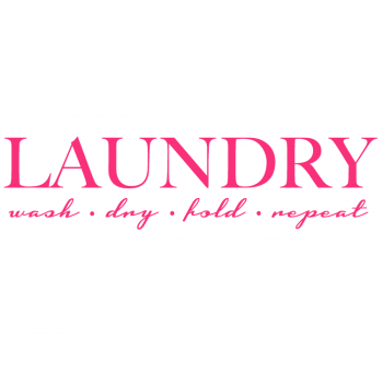 Väggtext Laundry