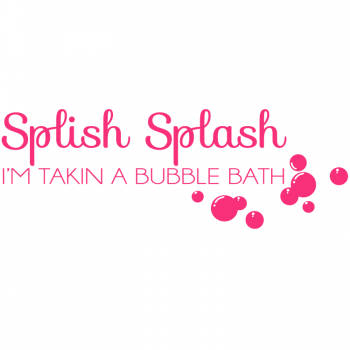 Väggtext Splish Splash
