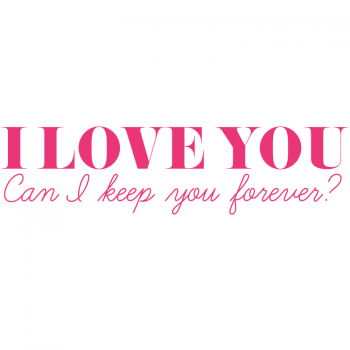 Väggtext I Love You