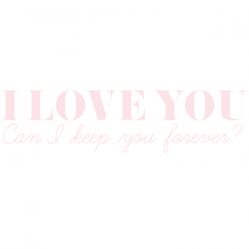 Väggtext I Love You